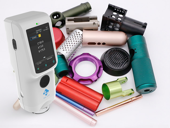 color measurement for colorful metal parts