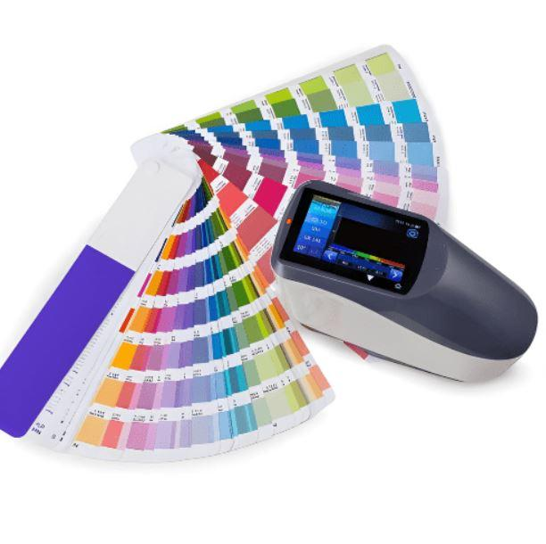 Colorimeter Grading the color swatches