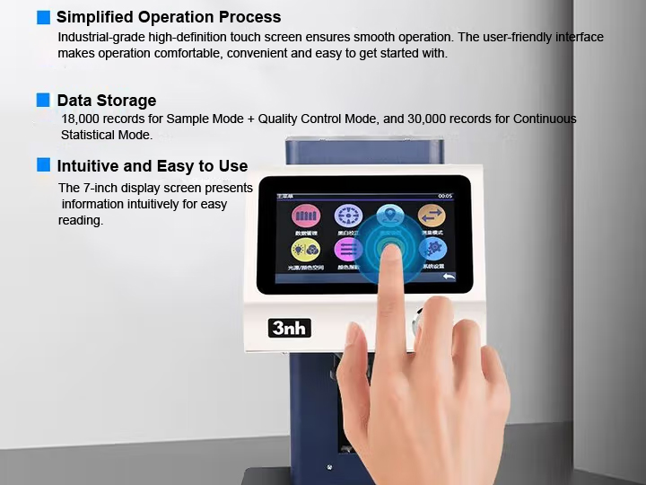 Characteristics of non-contact spectrophotometer