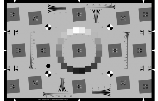 ISO 12233: 2014 (eSFR)Фотографическая диаграмма